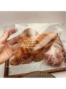 50 Self-Sealing Bread Bags - Perfect For Storing Bread, Croissants, Cookies, Biscuits, Cakes, And More! - Clear - View 2