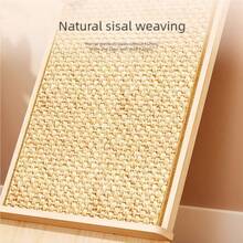 Tabla rascadora de sisal con juguete de bola, tabla rascadora de gato montada en la pared, juguete multiusos vertical para gatos que no se desprende