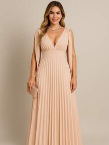 Women Dresses - Beis - Ver 1