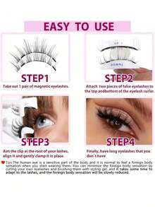 1pc/2pcs Magnetic Eyelash Curler, V-Shaped Eyelash Holder, Portable False Eyelash Wearer, No Battery Required, Classic Eyelash Tool For Beauty And Personal Care. The Magnetic Eyelash Curler Is Convenient To Use With A V-Shaped Eyelash Clip That Is Magnetic And Easy To Wear, No Battery Required.