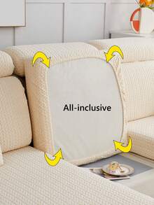 1件装 高弹力懒散沙发套 防宠物脏可水洗 适合居室装饰 简约分体沙发罩 四季防滑沙发全包防尘 (米色 70-90cm 单人座) - 米色 - 查看 11