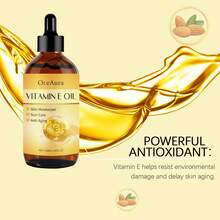 200/100ml Vitamin E Essential Oil - With Moisturizing And Firming Effects, Suitable For Aromatherapy And Skin, Facial, Hair & Body Care, Comes With Dropper, Soothing Scent | All Skin Types