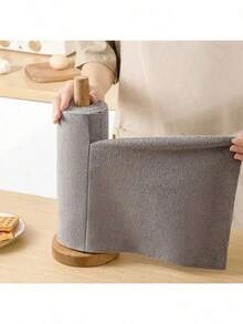 Reusable Paper Towels Washable, Microfiber Cleaning Cloth Roll, KitchLife Microfiber Cleaning Cloth Roll - Tear-Away Reusable Microfiber Paper Towels, Lint-Free, Washable, 20 Sheets For Kitchen, Car, Dishes, And Sensitive Surfaces. Cleaning Tool,Christmas Gifts, School Folders - 灰色 - 查看 11