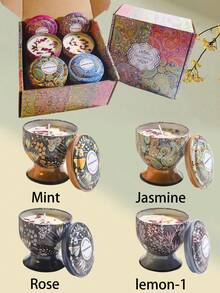 1pc/4pcs Dried Flower Scented Candle In Goblet Jar, Aromatherapy Candles,Natural Floral Scented Candle,Forest Scented Candle,In Tall Glass Jars, Feature Exquisite Patterns And Are Perfect For Decoration And Ornaments. They're Ideal For Aromatherapy And Various Holiday Decorations, Making Them The Perfect Gift For Friends And Family, Christmas Decorations