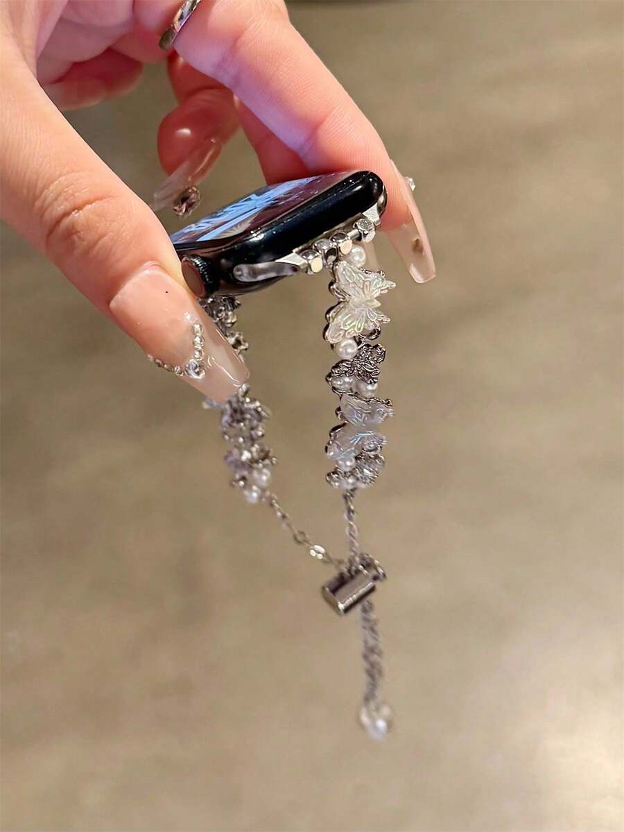 New Summer Elegant Laser Butterfly Strap Compatible WithCompatible With Apple Strap Ultra