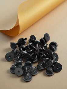 30pcs Lock Buckle With Gold And Silver Back Pin, Brooch, Enamel Lapel Pin, Safety Jewelry Discovery Component - 30PCS Spare Buckles - View 3