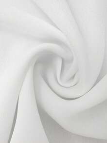 Damen Lässig und elegant einfarbige doppellagige Rüschen V-Ausschnitt dünne Träger normale Schulter locker plissierte Puffärmel Bluse mit Rüschenkragen, Langarm Schnürung Büro Arbeitsbluse, Frühling Sommer Herbst - Weiss - Übersicht 11