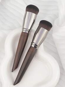 RANCAI 1 件高密度蓬松粉底刷专业化妆工具用于轮廓混合突出显示快速应用软刷用于液体粉底腮红和自然妆容 - 彩色 - 查看 3