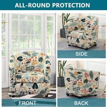 KRFOONN Club Chair Slipcover 2 Piece Stretch Printed Round Barrel Chair Covers Removable Tub Chair Slipcover With Elastic Bottom Chair Coverings Furniture Protector Cover For Living Room, B56