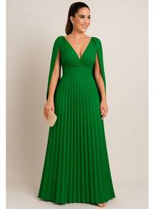 Women's Long Pleated Dress For Bridesmaids At Weddings And Graduations