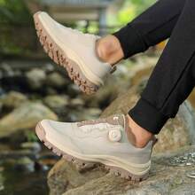 Men's Rotating Buckle Waterproof Sports Shoes | Slip-Resistant, Durable Outdoor Hiking Shoes | One-Click Slip-On Ease (Lifesaver For Lazy Days) Tech-Enhanced Casual Shoes | A Hidden Gem – Essential For Outdoor Adventures And Commuting