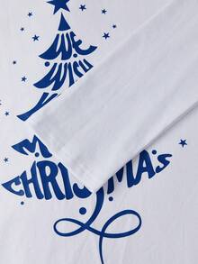 Family 2025 Christmas Crimson Red Matching Pajamas Set - Letter Tree Print  Buffalo Plaid, Dad Mom Kids Long Sleeve Tops Elastic Pants,  Cotton Fleece Lined, Holiday Photos Eve Gift Unwrapping, Soft Warm Easy To Wash True To Size