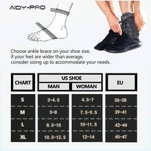 Lace Up Ankle Brace With Metal Side Stabilizers, Adjustable Lace - Up Ankle Braces Men And Women Sprained Foot Support Brace Posterior Tibial Tendonitis Achilles Tendon Injury L