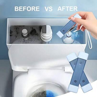2pcs/1pc Magnetic Toilet Cleaning Rod, Bathroom And Dorm Toilet Persistent Stain Removal Tool, Magnetic Cleaning Rod, Stubborn Stains Easy To Use Household Cleaner, Toilet Cleaning Rod, Sink Tool Magnetic Stain Removal Cleaning, Suitable For Home, School, Hotel And Apartment, Durable Metal Construction, No Battery Required, Essential For Bathroom Cleaning, Modern Toilet Accessory