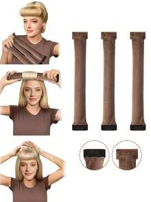 3 Peças Rolos Jumbo Sem Calor para Enrolar o Cabelo durante a Noite, Rolos Jumbo Flexíveis de Veludo para Cachos Sem Calor para Dormir, Varas Sem Calor Envoltas em Flanela Macia para Todos os Tipos de Cabelo, Ferramentas de Penteado para Cachos Durante a Noite (3 Varas), Kit de Penteado, Kit de Ferramentas para Cabelo, Ferramentas de Penteado