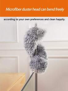 1pc Extendable Car Duster Cleaning Tool - Anti-Static Brush For Cleaning Dashboard, Windows And Windshield | Multifunctional Car Cleaning Kit - one-size - View 7