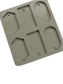 6-Cavity Soap Mold Silicone Forms Making Handmade Hexagonal Aromatherapy Wax Plaster Epoxy Soap Silicone DIY Molds Supply - Grey - View 3