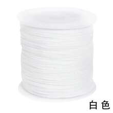 50m/Rollo Cuerda de joyería colorida, material de nailon - Pulsera DIY, collar, cuerda de joyería de cuentas hecha a mano, grosor de 1mm - un paquete - Ver 2