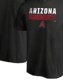 Arizona Diamondbacks Fade Out T-Shirt - Black220G Classic Pure Cotton T-Shirt - The Perfect Combination Of Casual And Sporty Black Top For Both Men And Women, Suitable For Daily Wear And Gym, Is A Warm Gift For Husband And Wife - 黑6 - 查看 1