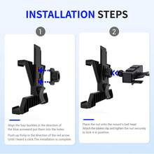 xnyocn Soporte para tableta y teléfono móvil en la ranura del CD del coche, soporte de navegación del reproductor de CD del coche de plástico ABS con rotación de 360°, disponible en múltiples modelos