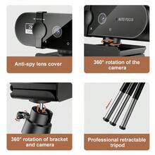 Webcam For PC Web Camera New Mini Web Cam With Microphone USB Autofocus 4K 2K 1080P Full HD Stream Camera For Computer Laptop - 1080P - 查看 4