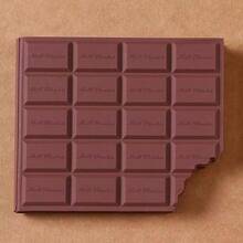 1pc Chocolate Bar Shaped Notebook - Scented, Matte Finish, Grid Pages, Creative Student Mini Memo Pad, Portable Notepad