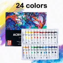 24/18/12 Colors Acrylic Paints - Good Coverage, Hand-Painted Wall Painting Graffiti, Painting Paints For Artists, Students, Beginners And Painters Painting, Canvas, Ceramics, Wood, Rock Painting Art Supplies Set - 12ml - 查看 8