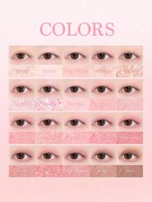 Dasique Eyeshadow Palette, High Pigmentation, Long-Lasting, Easy To Apply, Smooth, Vegan, Cruelty-Free, Christmas Gift For Women, Charming Rose Girl Style, Back To School, Fashion Brand Cosmetics, Bridal, Summer, Valentine's Day, Holiday - #06 Sweet Heart - 查看 9