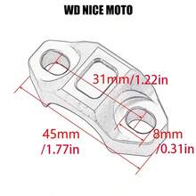 WD NICE MOTO Soporte fijo de freno delantero CNC, bloque de presión superior de aleación de aluminio para modificación de motocicletas, adecuado para motocicletas de campo a través KTM SX SX-F EXC EXC-F XC XC-F Embrague Manija Asiento Freno Fijo