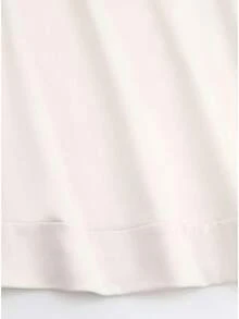 Women'S Black Double-Sided Print Sweatshirt - "EMERGENCY DEPARTMENT" Design, Casual Crew Neck, Long Sleeve, All-Season Comfort, Stylish And Functional, Casual Wear|Bold Graphic Sweatshirt|Cozy Clothing - 杏色 - 查看 4