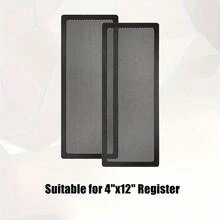 2/4pcs Floor Register Vent Covers - Sticky, Anti-Insect & Anti-Clogging Air Vent Mesh Screen For Home Floor/Wall/Ceiling Air Vent Filters