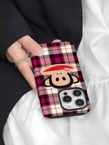 Funda protectora de teléfono de doble capa con licencia de Paul Frank, protección antichoque de Body completo con diseño de cara de mono compatible con iPhone 13/14/15/16 Pro Max - Multicolor - Ver 7