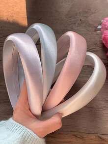 Early Spring Pearl Hair Hoop Advanced Sense New High Cranial Top Wide Edge Color Small Fresh Heart Hair Accessories, Hair Band,