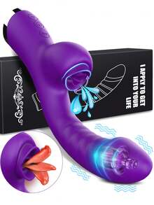 Vibrador con lengüeta para estimular el clítoris de las mujeres, con 20 velocidades, vibrador de silicona recargable de 2 en 1 para placeres sexuales adultos.
