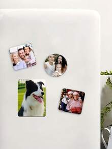 1/3/5pcs Custom Fridge Magnets – Perfect For Weddings, Valentine's Day, Warm Home Decor Gifts For Family,Personalized Photo Customization! DIY Fridge Magnets, Stickers & Photo Paper – Ideal Wedding & Valentine's Gifts, Decorate Home With Heartfelt Warmth,Photo Customization For Unique Romance! DIY Fridge Magnets,Christmas Gift,Personalized Photo Magnet To Memorialize Vacations, Save The Date, Graduations, Occasion And Photo Gifts