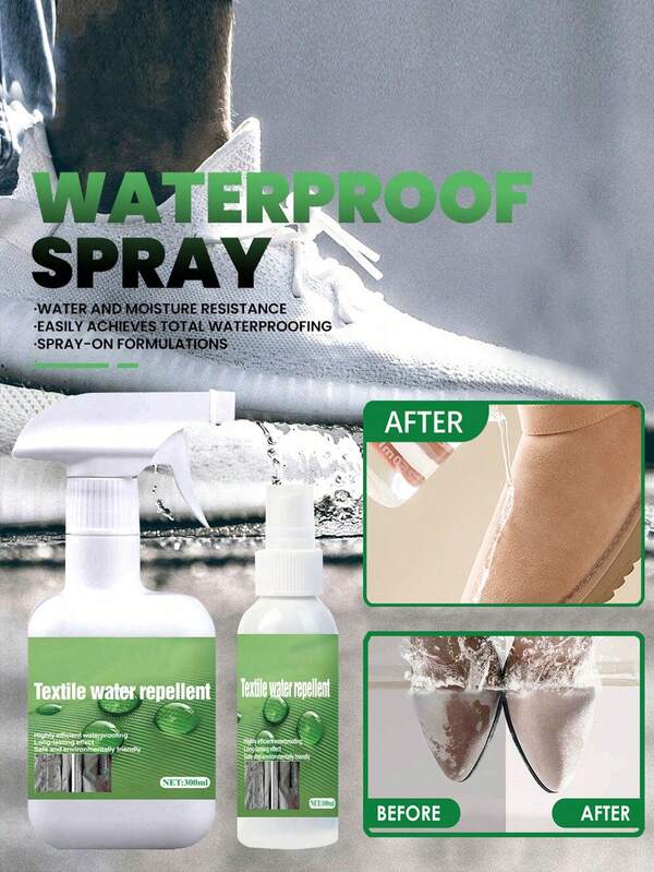 Spray Impermeável Para Calçados, Adequado Para Botas, Limpeza Hidrofóbica, Prevenção De Manchas E Sujeira, Spray Portátil Sem Odor, Envie Para Familiares E Amigos Como Presentes De Natal (Modelos Novos E Antigos São Enviados Aleatoriamente)