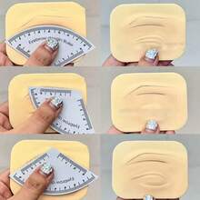 1pc Reusable Eyebrow Design Ruler Makeup Drawing Guide For Business Trip Or Home Use