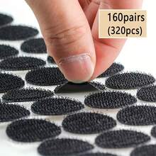 80/160/200/320/400/560对圆点紧固件钩环带强力自粘尼龙圆点贴纸黑白透明互锁DIY配件 - 彩色 - 查看 20