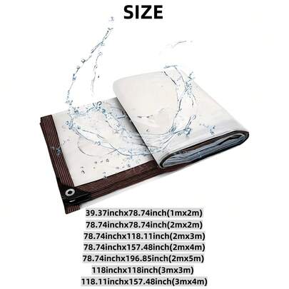 1 pieza Tela impermeable, lona a prueba de lluvia para toldo de caravana, toldo lateral de caravana, a prueba de viento y nieve, adecuada para caravana, balcón, patio, camping al aire libre, cortavientos y a prueba de lluvia