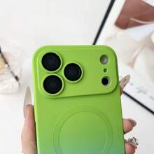 适用于 17 Pro Max、17 Pro、17 Air 的时尚渐变硅胶磨砂磁吸手机壳，也兼容 Apple 17、16、15、14、13、12、11 Pro Max Plus、16E，以及三星 S26 Ultra、A56、A55、A16、A17、S25FE、S25 Ultra 等型号，是圣诞节和冬季的理想礼物。 - 綠藍色 - 查看 8