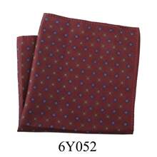 1pc New Cashew Flower Plaid & Polka Dot Print Pocket Square, Suit Chest Handkerchief Scarf Accessory For Men, Suitable For Wedding, Birthday, Party