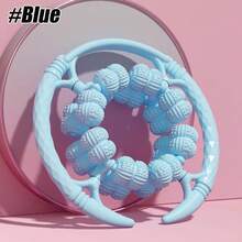 1 件圆形淋巴引流按摩器，放松滚轮 32 轮，脂肪按摩工具，腿部滚轮，便携式手持式，用于小腿手臂锻炼 - 彩色 - 查看 15