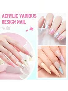 专业美甲刷清洁液 – 丙烯酸凝胶刷护理液，快速溶解凝胶，丙烯酸液体单体 – 包含调和碟的完整清洁套装，适用于美甲工具 - 彩色 - 查看 7