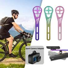 1pc ENLEE Bike Computer Mount, Aluminum Alloy Material, Lightweight Adjustable, Multicolor, Suitable For Bryton, Blackbird And Other Bike Computers, Mountain/Road Bike Accessory, Cycling Gear, Easy To Install - Multicolor - View 1