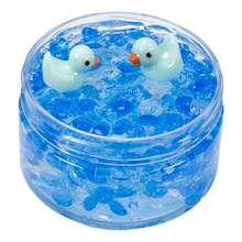 120ml Clear Beads Slime Kit With Duck Charms - Perfect Anti Stress Stretchy & Non-Sticky Crystal Slime Gift For Kids Teens, Ideal For Christmas Gifts Party Favors