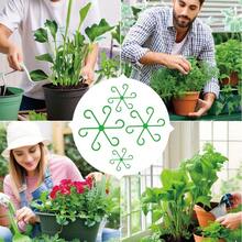 4PCS Turtle-Backed Bamboo Holder, Supporting Anti-Lodging Spring Feather Bracket Branches, Closing Flower Pot Frame Gardening Flowers Arum Green Plants