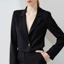 Women Blazers - Black - View 3