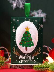 1pc Christmas Hand Towels - Soft Coral Fleece Bath & Kitchen Towels With Santa, Snowman And Tree Designs - Hanging Loop For Easy Storage - Holiday Decorations - Christmas Gift For Home, Office, Or Party Favors - Festive Bathroom Essentials, Christmas Towels