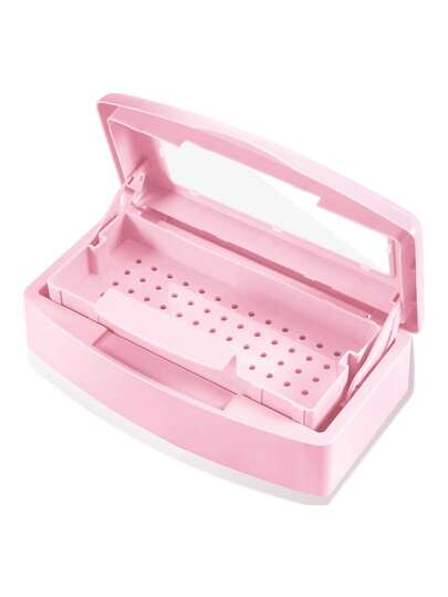 1 pezzo Vassoio di disinfezione per salone di unghie in plastica ABS, Vassoio di disinfezione (Rosa)