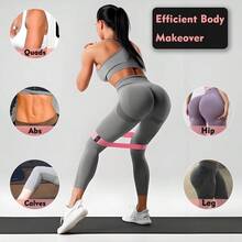 Pilates Ring And Ball Set, Adjustable Ankle Wrist Weights, Resistance Bands, Pilates Equipment Home Workout Kit To Tone, Sculpt And Strengthen, Fitness Magic Circle Rings Yoga Women - Hồng - Xem 6